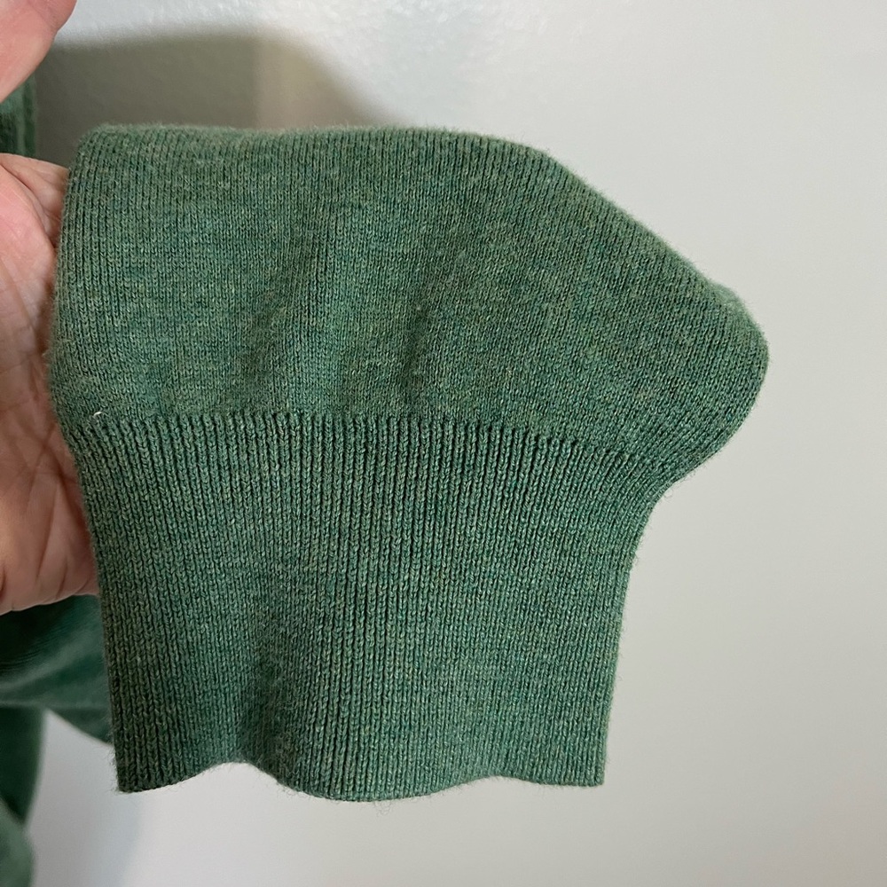 Polo Ralph Lauren Green V-Neck Fine Gauge Pima Cotton Sweater Men’s Size Large - Picture 4 of 8